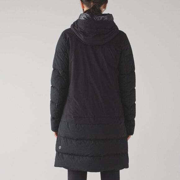 Lululemon Cold As Fluff Black Hooded Parka *Subzero 5 Pocket Size 6 - Picture 2 of 16